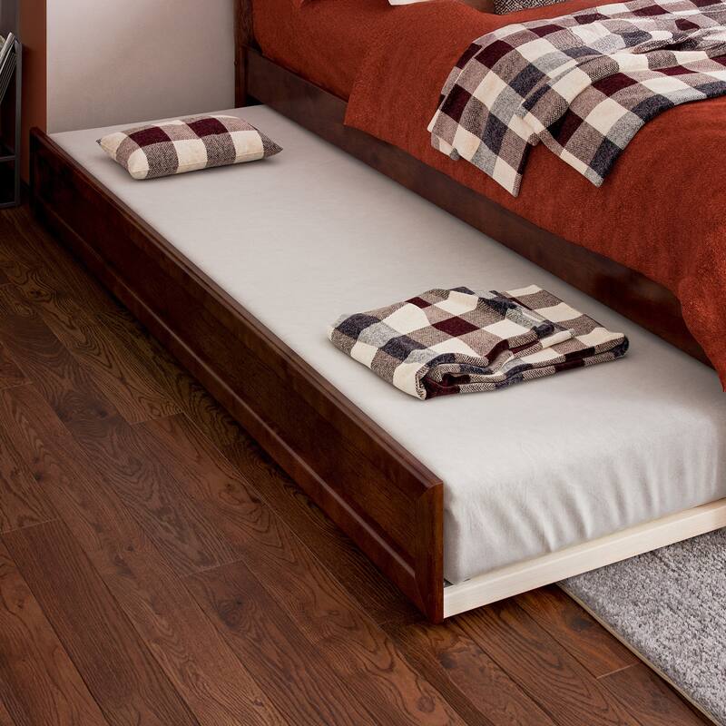 Barcelona Panel Platform Bed with Twin Trundle