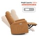 preview thumbnail 30 of 33, MCombo Modern Fabric Power Recliner, Electric Swivel Glider Rocker Recliner Chair for Nursery with USB Ports, Side Pockets 7763