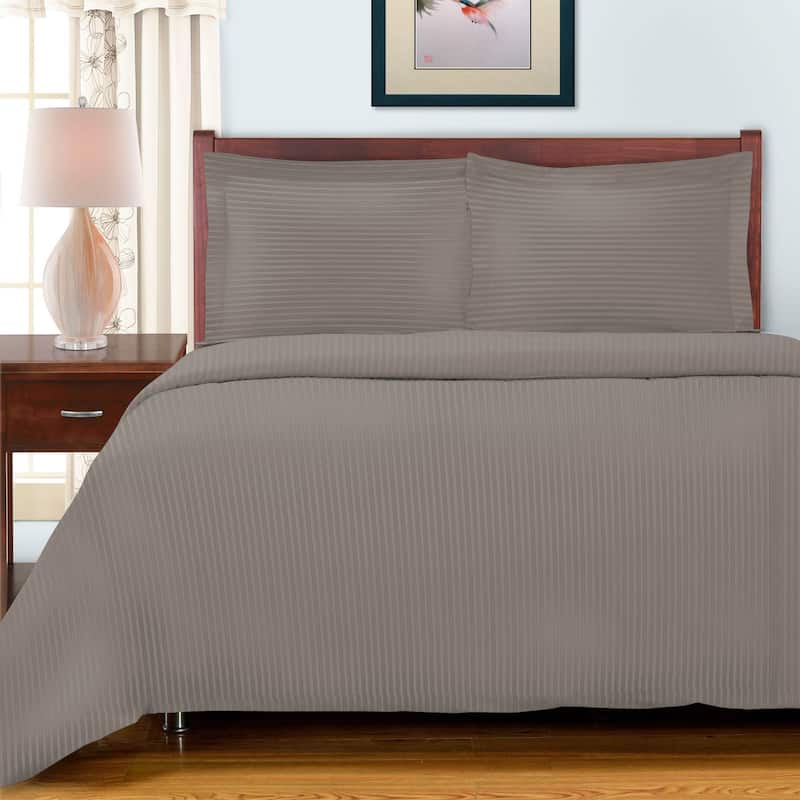 Superior Egyptian Cotton 650 TC Embroidered Duvet Cover Set