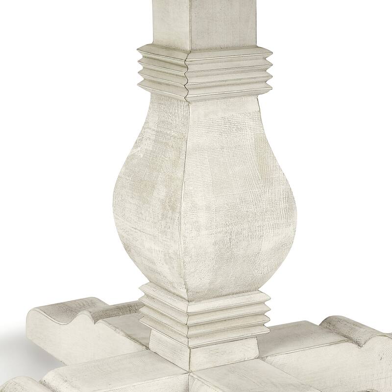 Quincy 55" Round Dining Table in Nordic Ivory by Kosas Home