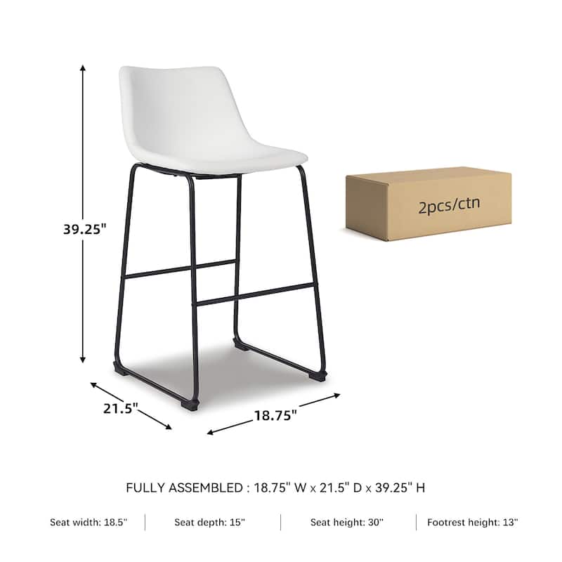 Signature Design by Ashley Centiar Counter Height Bar Stool (Set of 2)