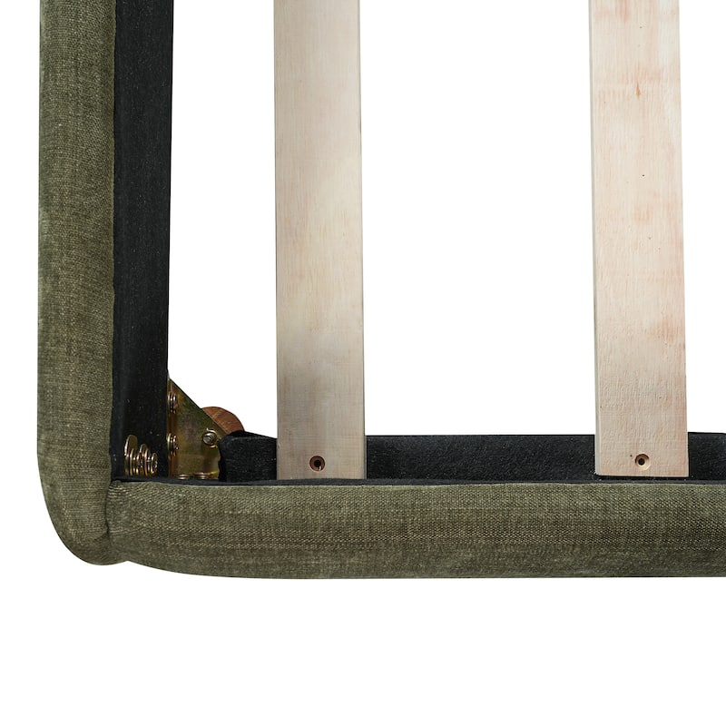 Christopher Knight Home - Charlotte Upholstered Platform Bed with Removable Pillow Headboard