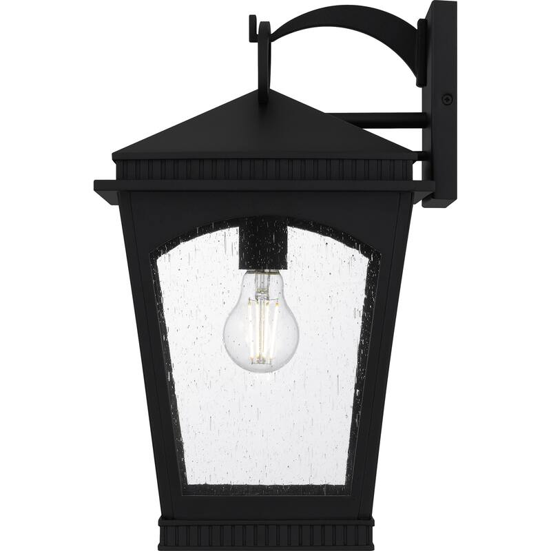 Huck 1-Light Earth Black Outdoor Wall Lantern