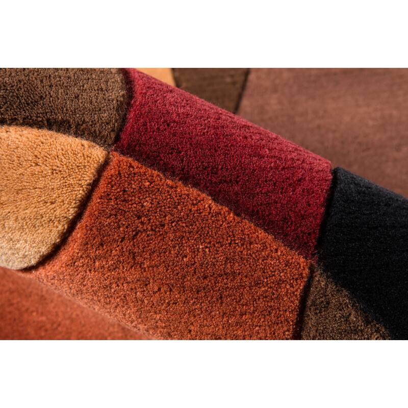 Momeni New Wave Hand Tufted New Zealand Wool Contemporary Geometric Area Rug