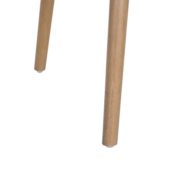 Christopher Knight Home - Mid-Century Modern 3-Piece Dining Set with Square Wood Table and Upholstered Armless Dining Chairs