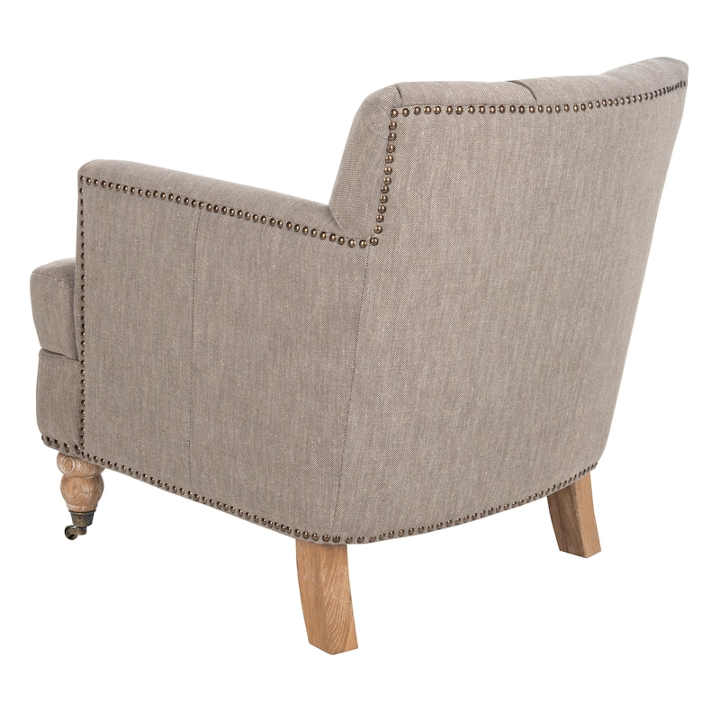 SAFAVIEH Tori Antiqued Tufted Club Chair - 28" x 34.4" x 32.7". - 28"W x 34"D x 33"H