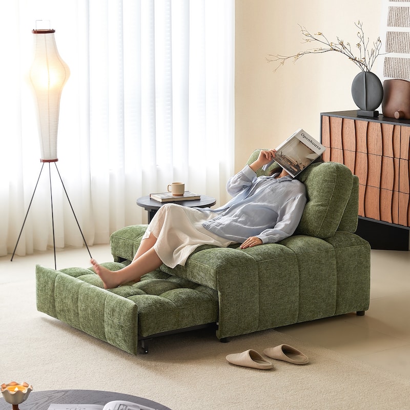 JASIWAY Chenille Pull-Out Single Sofa Bed