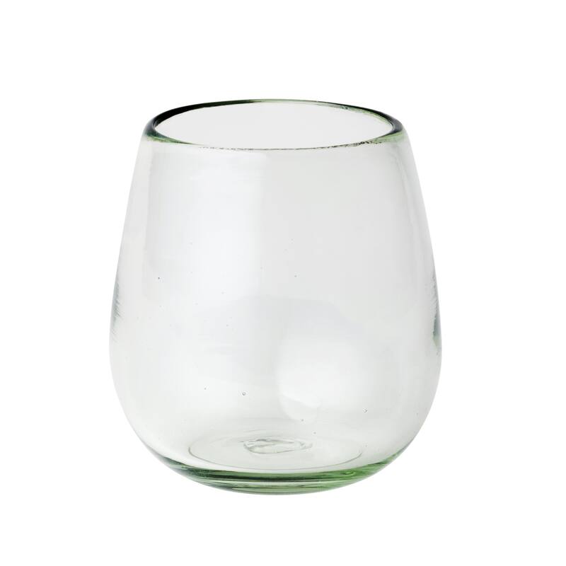 10 Strawberry Street Clear Handblown Mexican Glassware, Sets of 6