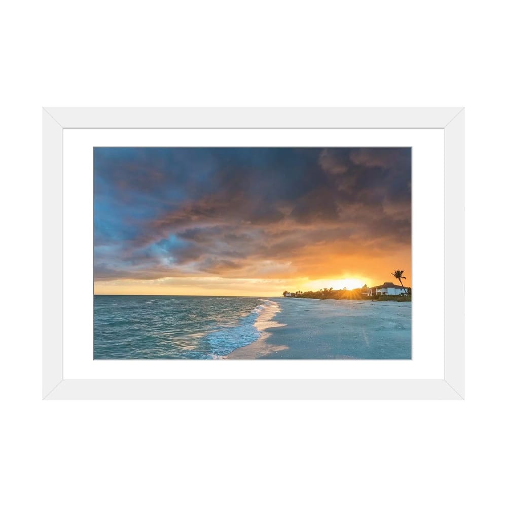 iCanvas "Sunset clouds over the Gulf of Mexico on Sanibel Island in Florida, USA" by Chuck Haney