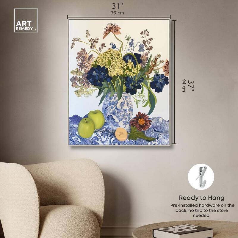 Flowers and Fruit Canvas by Art Remedy