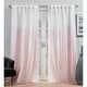 preview thumbnail 17 of 26, ATI Home Crescendo Lined Blackout Hidden Tab Curtain Panel Pair 54x84 - Blush