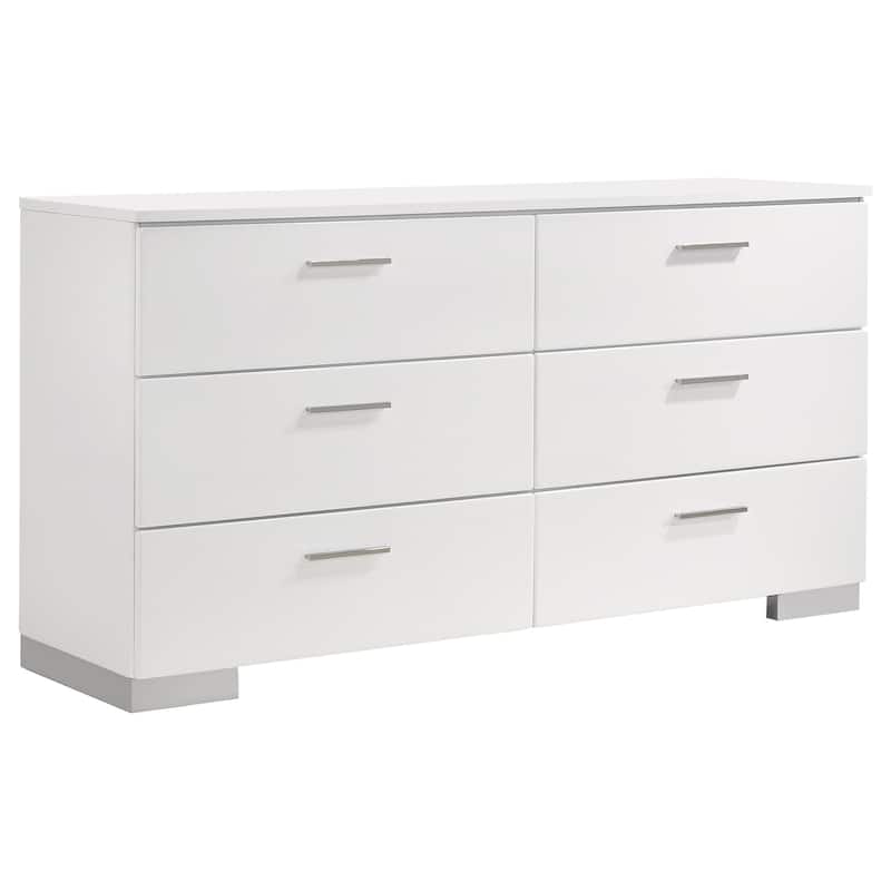 Jeremaine Bedroom Set with Plank Headboard White