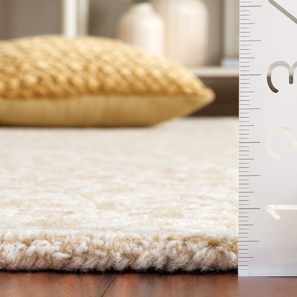 dimension image slide 0 of 6, SAFAVIEH Handmade Dip Dye Karyn Wool Rug