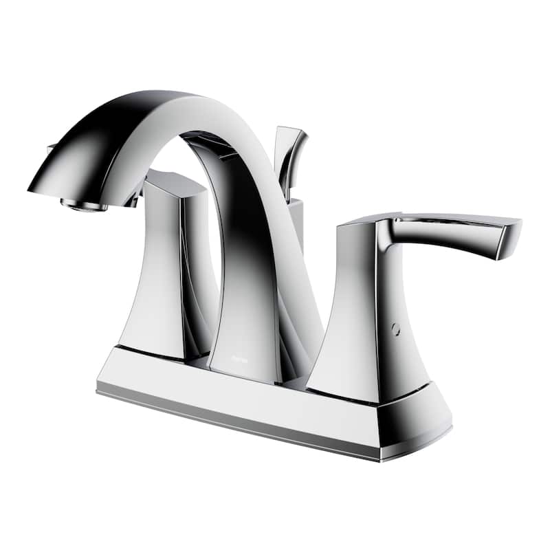 Karran Randburg KBF526 2-Handle Two Hole Centerset Faucet Bathroom Faucet with Matching Pop-up Drain