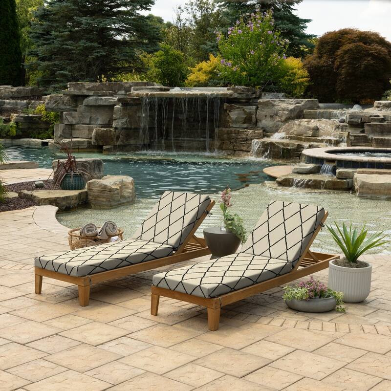 ARDEN Foam Outdoor Chaise Lounge Cushion, 21 x 72