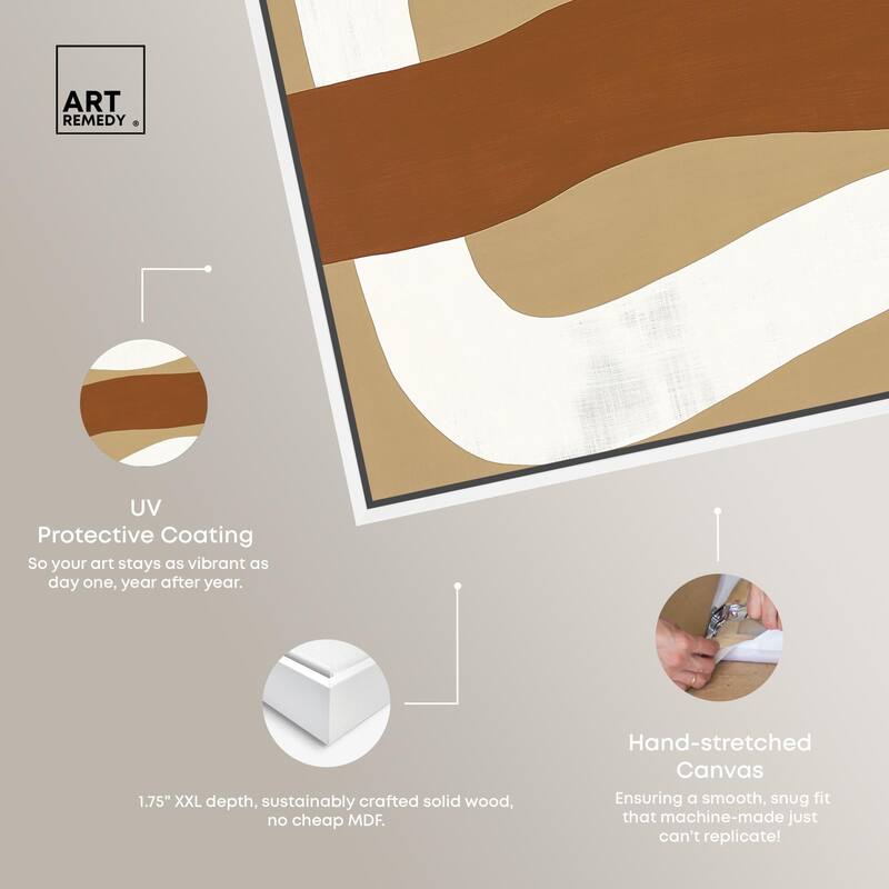 Minimal Wavy I Canvas by Art Remedy