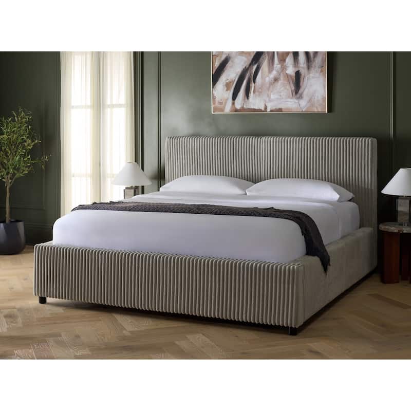 SAFAVIEH Couture Mallika Plush Corduroy Bed.