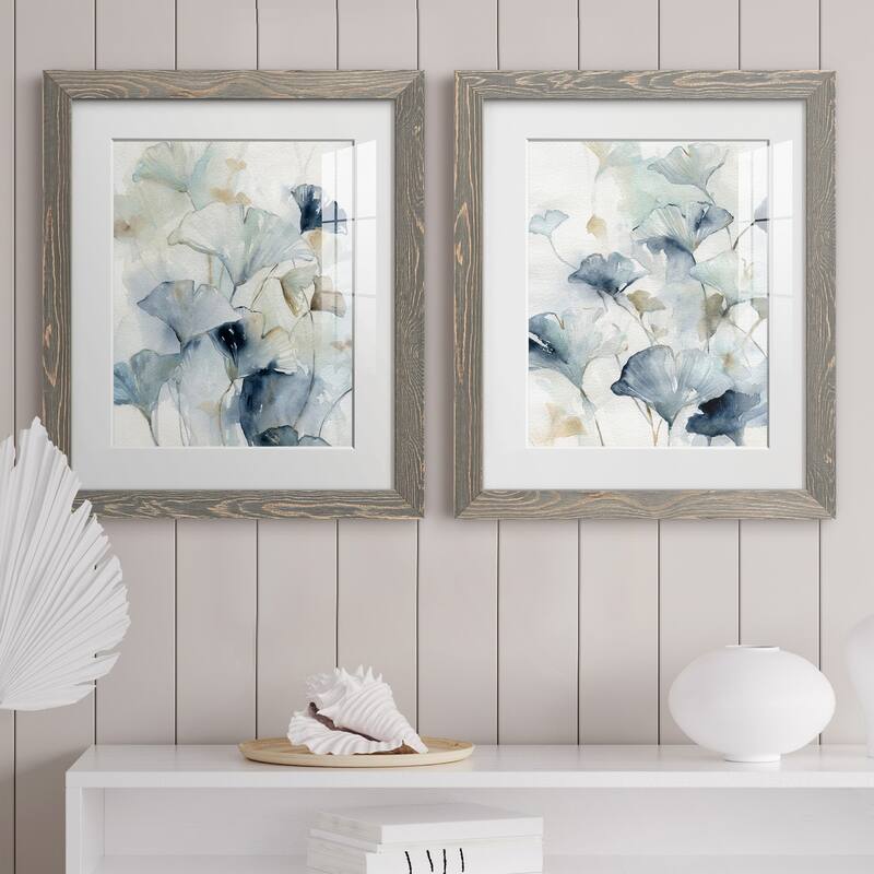 Indigo Ginkgo I-Premium Framed Print - Ready to Hang