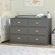 preview thumbnail 1 of 14, Kerrogee 6-Drawer Dresser with Changing Table - Grey Grey - 6-drawer