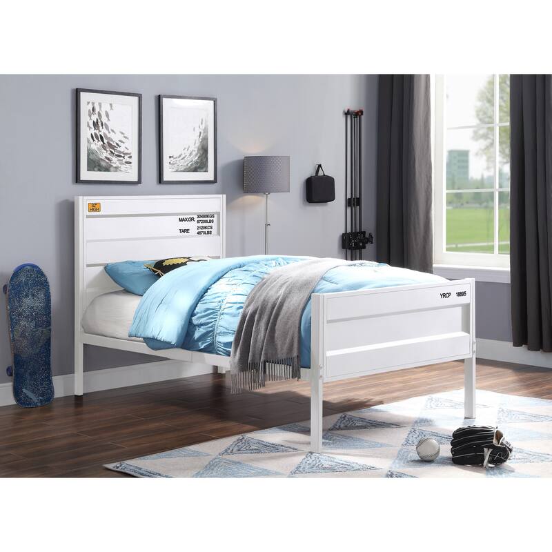 Kamloops Twin Platform Bed - White