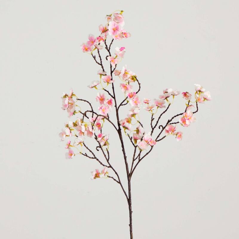 Cherry Blossom Artificial Floral Stem Sprays - 41" - Pink - Set of 3