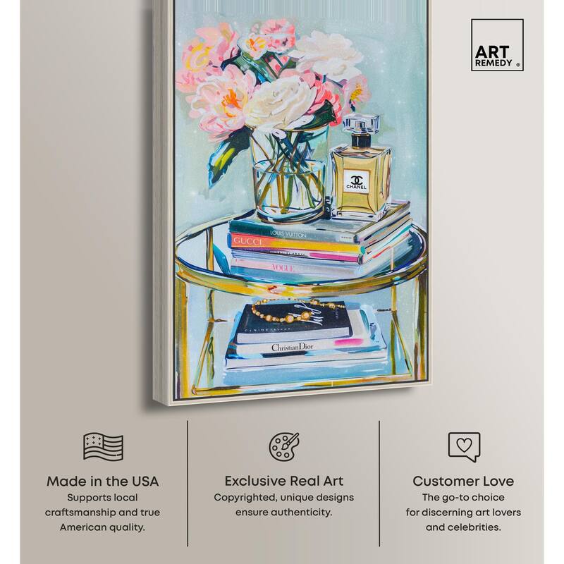 Glass Stand Glam Canvas by Art Remedy