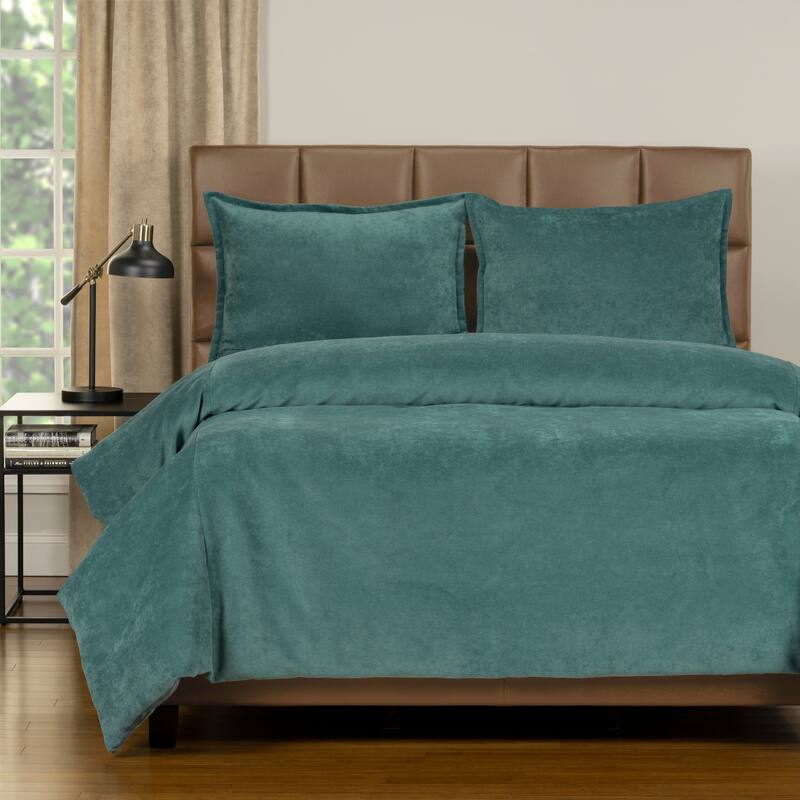 Mixology Padma 4-piece Duvet Cover and Insert Set - Sea Blue - Full