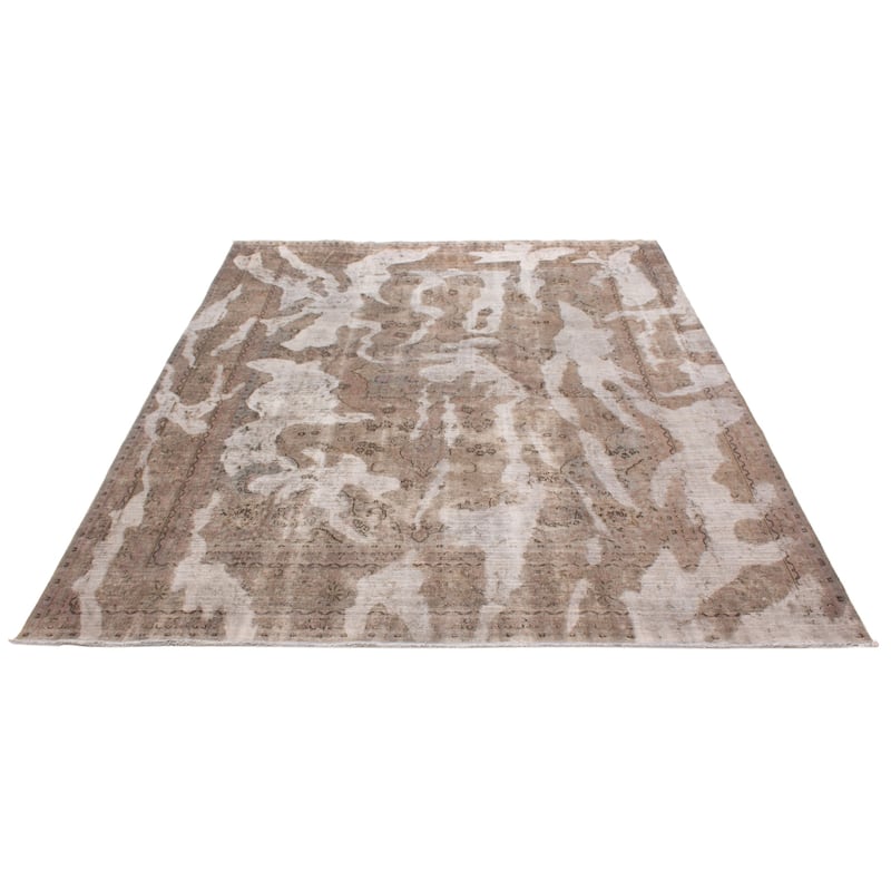 ECARPETGALLERY Hand-knotted Color Transition Taupe Wool Rug - 9'6 x 12'4
