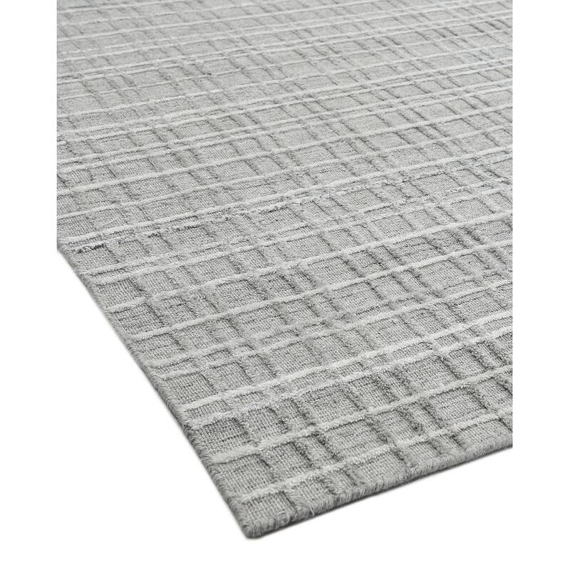 Overton Handmade Modern Contemporary Geometric Area Rug