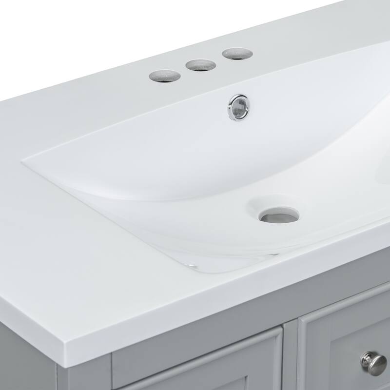 Bathroom Vanity with Sink Combo, One Cabinet and Six Drawers