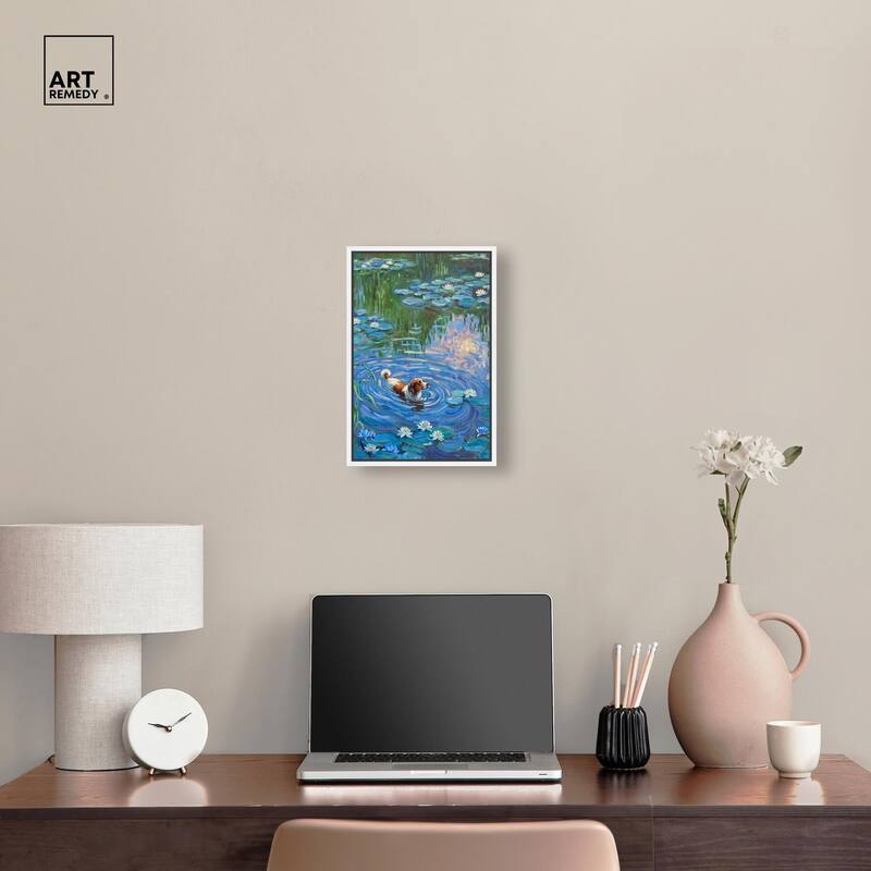 Lily Lagoon I Canvas Modern Classic by Art Remedy