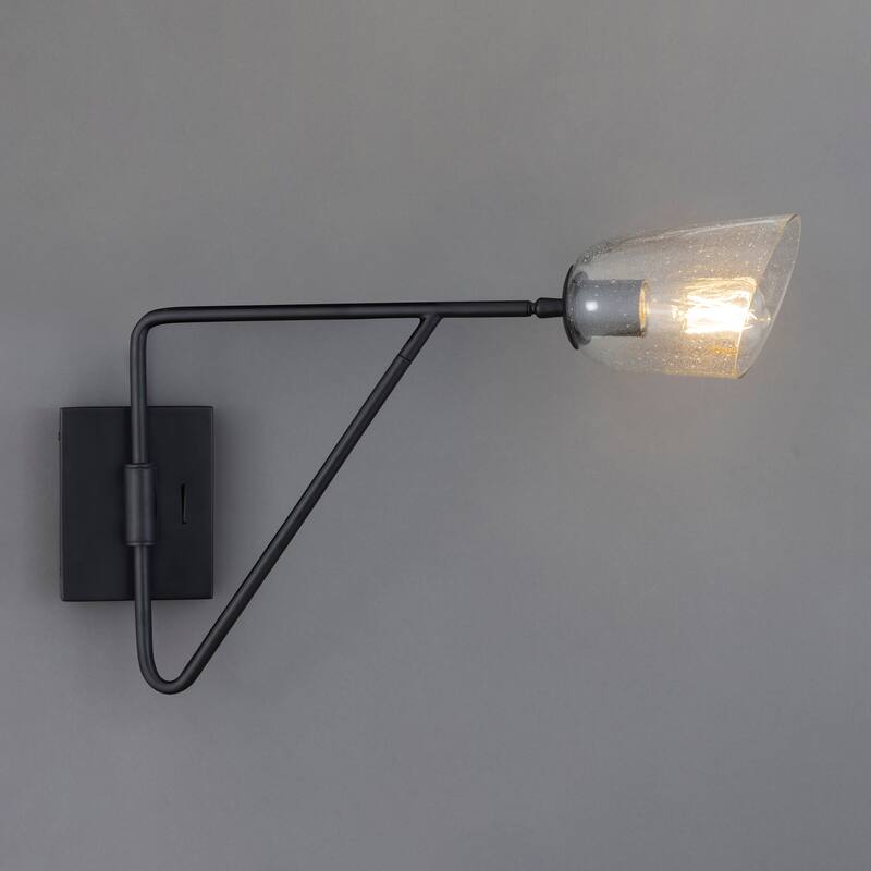 Maxim 26261SS Keppe 11" Tall Swing Arm Wall Sconce