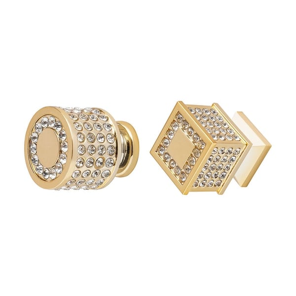 4Pcs Gold Crystal Cabinet Knobs - Bed Bath & Beyond - 40524388