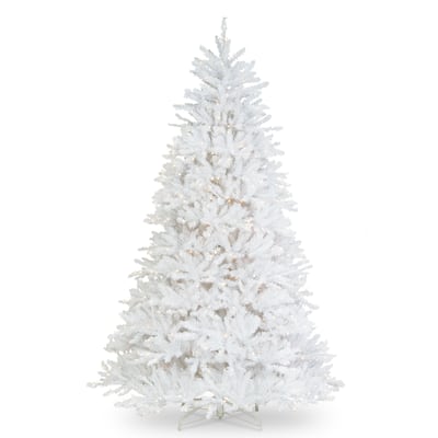 National Tree Company 7 ft. Dunhill White Fir Tree with Clear Lights - 7 Foot