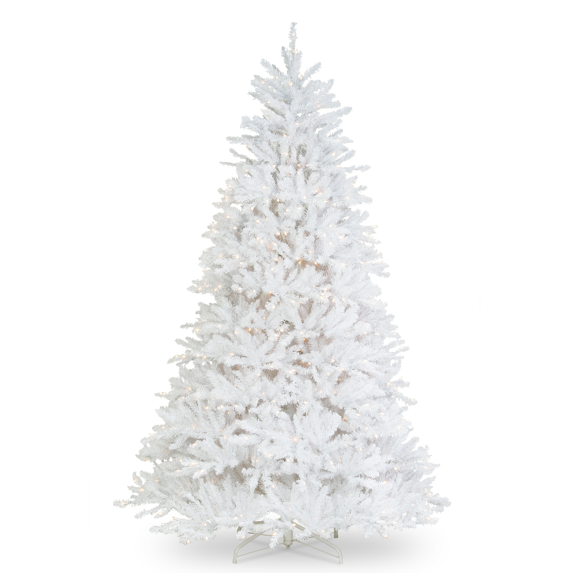 National Tree Company 7 ft. Dunhill White Fir Tree with Clear Lights - 7 Foot