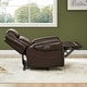 preview thumbnail 24 of 51, Leo Dual Motor Genuine Leather Power Recliner With Power Headrest