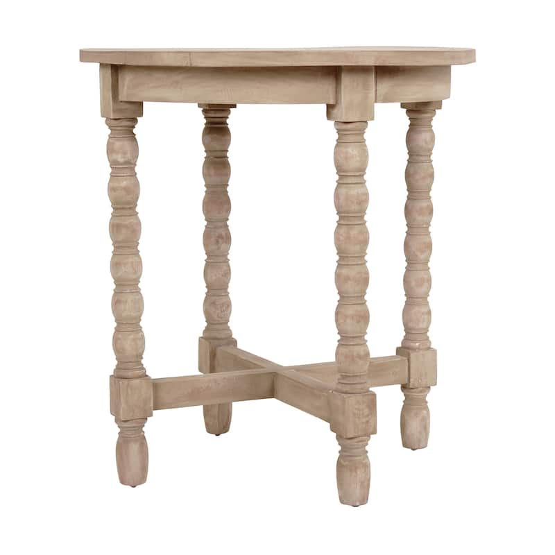 Emily Bobbin Leg Side Table by East at Main - Natural