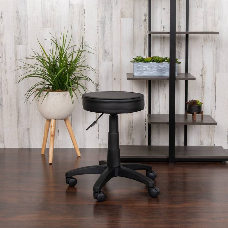 Adjustable Doctors Stool on Wheels with Ergonomic Molded Seat