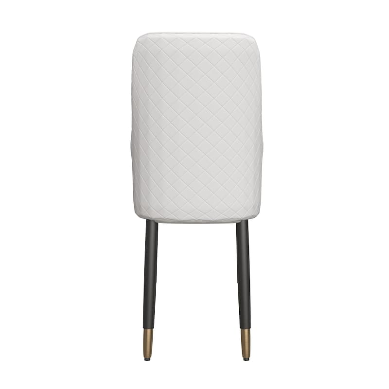 Allure Dining Chairs Fabtic/Leather Seat and Back in Oak Wood Set of 2