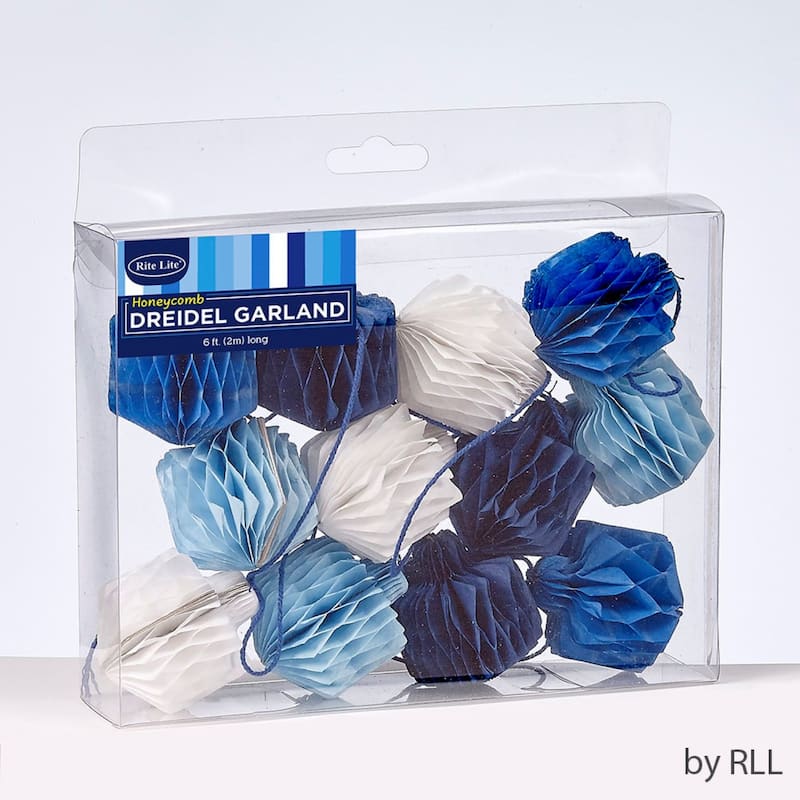 Honeycomb Dreidel Hanukkah Garland - 6' x 1.75" - Unlit