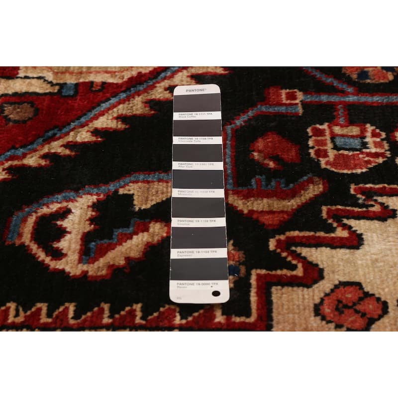 ECARPETGALLERY Hand-knotted Anatolian Vintage Black, Red Wool Rug - 4'4 x 7'5