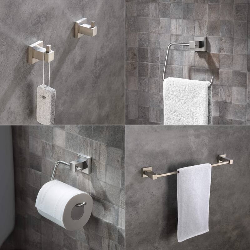 Cube 5-Piece Bathroom Hardware Set
