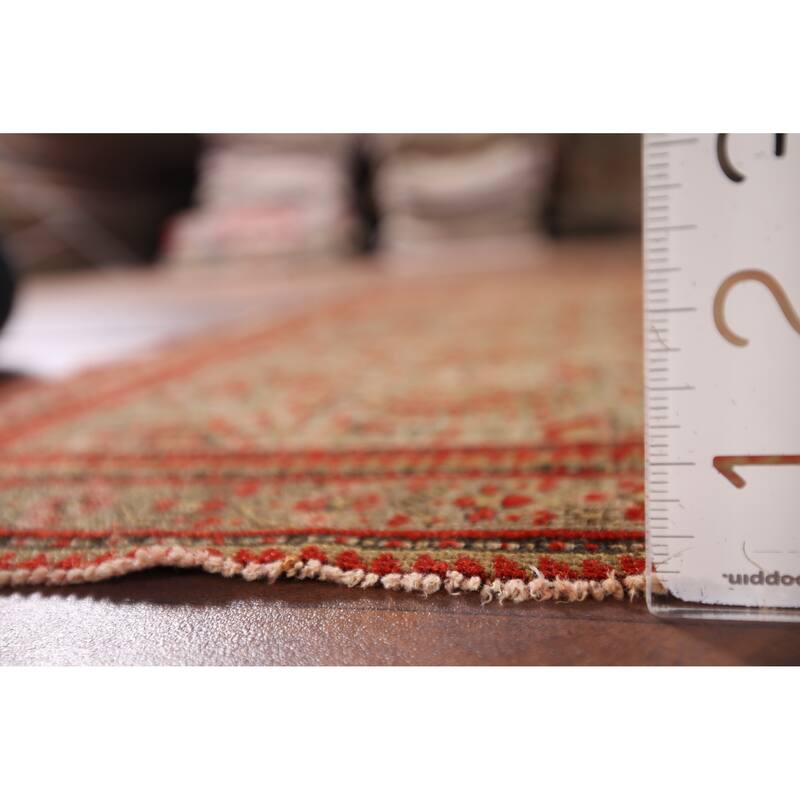 Pre-1900 Antique Senneh Vegetable Dye Foyer Wool Carpet - 1'10" x 2'11"