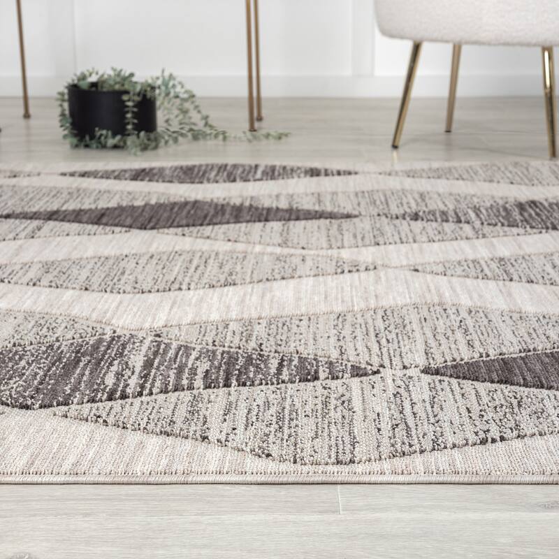 Sevita Geometric PET Yarn Indoor/Outdoor Area Rug