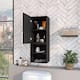 FM Furniture Praia Single Door Medicine Cabinet, with Four Shelves and ...