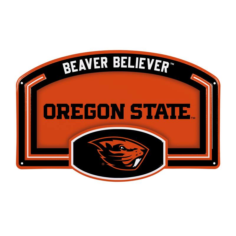 Oregon State University Embossed Steel Wall Sign, 11" x 17"