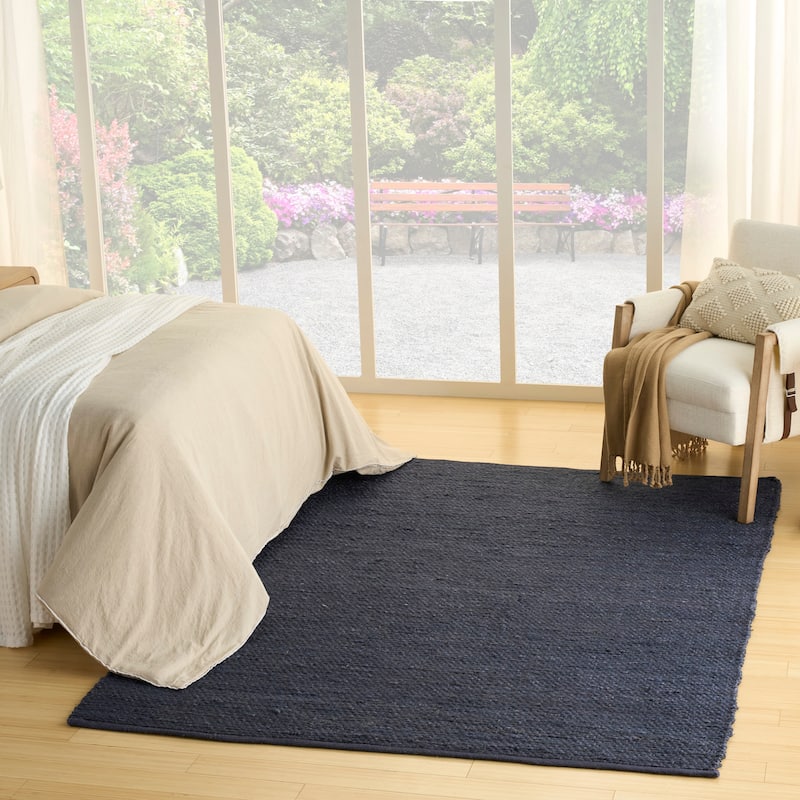 Nourison Natural Jute Indoor only Solid Area Rug