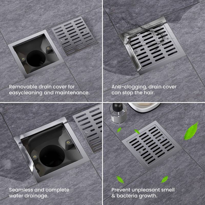 4-inch Tile-In Shower Drain