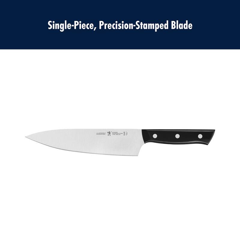 HENCKELS Dynamic Self-Sharpening Knife Block Set - Brown