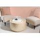 preview thumbnail 3 of 6, Capiz Mosaic Coffee Table